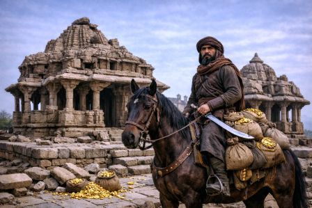 Qutub uddin aibak looted Saas-Bahu Temple, originally Padmanath Temple, at Gwalior Fort